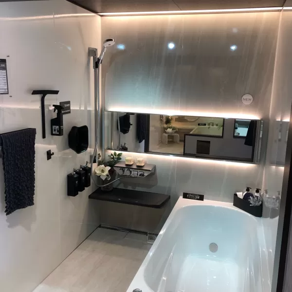 お風呂（浴室）グランスパ 1坪サイズ＜1616＞ ジオマーブルアイボリー SB561の展示品（熊本ショールーム） | タカラスタンダード